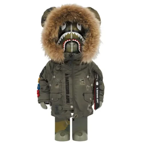 BAPE(R) x Alpha Camo Shark 2023 1000% BE@RBRICK