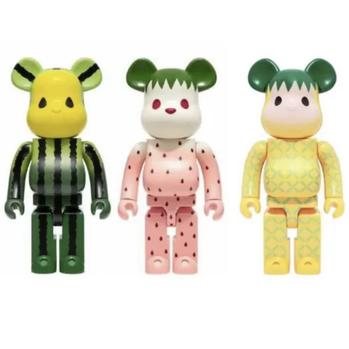 CLOT Summer Fruits show Yellow Watermelon＋Snow Strawberry＋Pink Pineapple 1000% BE@RBRICK