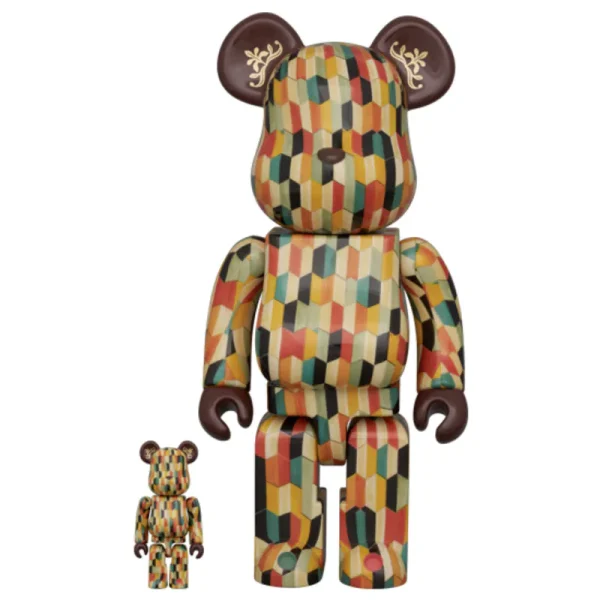 六角寄木 100％ & 400％ BE@RBRICK