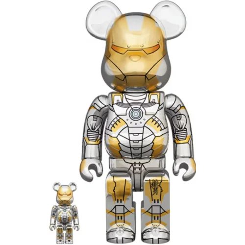 IRON MAN 空山基 Hajime Sorayama x Marvel Iron Man 400＋100% / 1000% BE@RBRICK