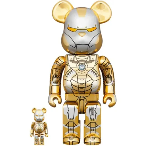 IRON MAN 空山基 Hajime Sorayama x Marvel Iron Man Reverse 400＋100% / 1000% BE@RBRICK