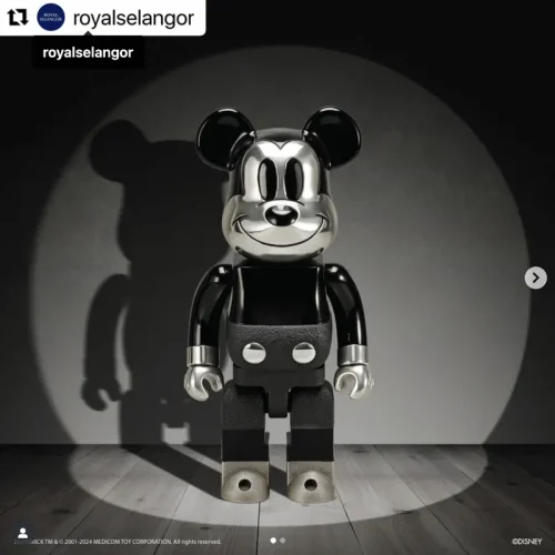 ROYAL SELANGOR MICKEY MOUSE B&W Ver. 400％ BE@RBRICK
