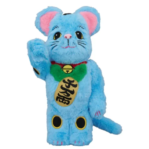 招財貓 招き猫 着ぐるみ 空色 400％ BE@RBRICK