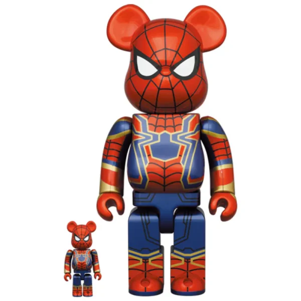 *中古品*『Avengers:Endgame』IRON SPIDER 100％ & 400％ BE@RBRICK