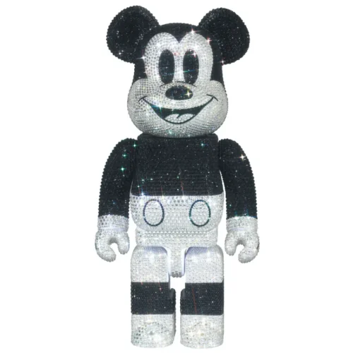 CRYSTAL DECORATE MICKEY MOUSE B&W Ver. 400％ BE@RBRICK