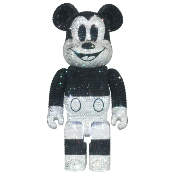 CRYSTAL DECORATE MICKEY MOUSE B&W Ver. 400％ BE@RBRICK