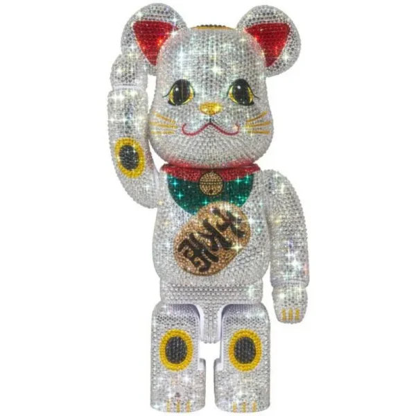 CRYSTAL DECORATE 招き猫 招財貓 千万両 400％ BE@RBRICK