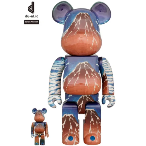 葛飾北斎「冨嶽三十六景 凱風快晴」400％＋100% / 1000% BE@RBRICK