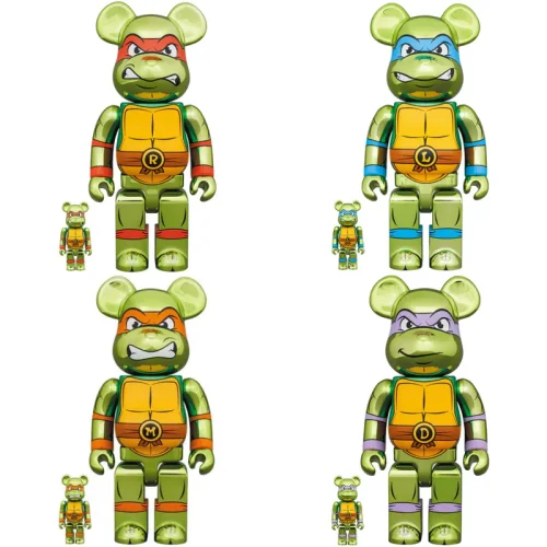 00298.webp 「Teenage Mutant Ninja Turtles」忍者龜 CHROME Ver. FULL SET 100% & 400% BE@RBRICK