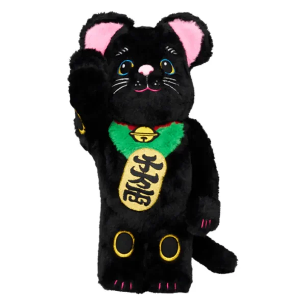 00344.webp 招財貓 招き猫 着ぐるみ版 黑 400% / 1000% BE@RBRICK