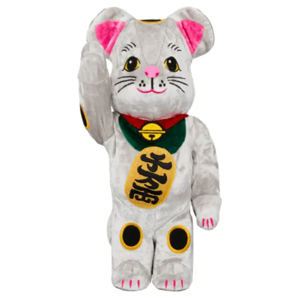 00345.webp 招財貓 招き猫 着ぐるみ版 銀 400% / 1000% BE@RBRICK