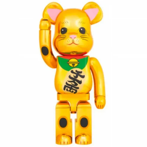招き猫 招財貓 金メッキ 1000％ BE@RBRICK